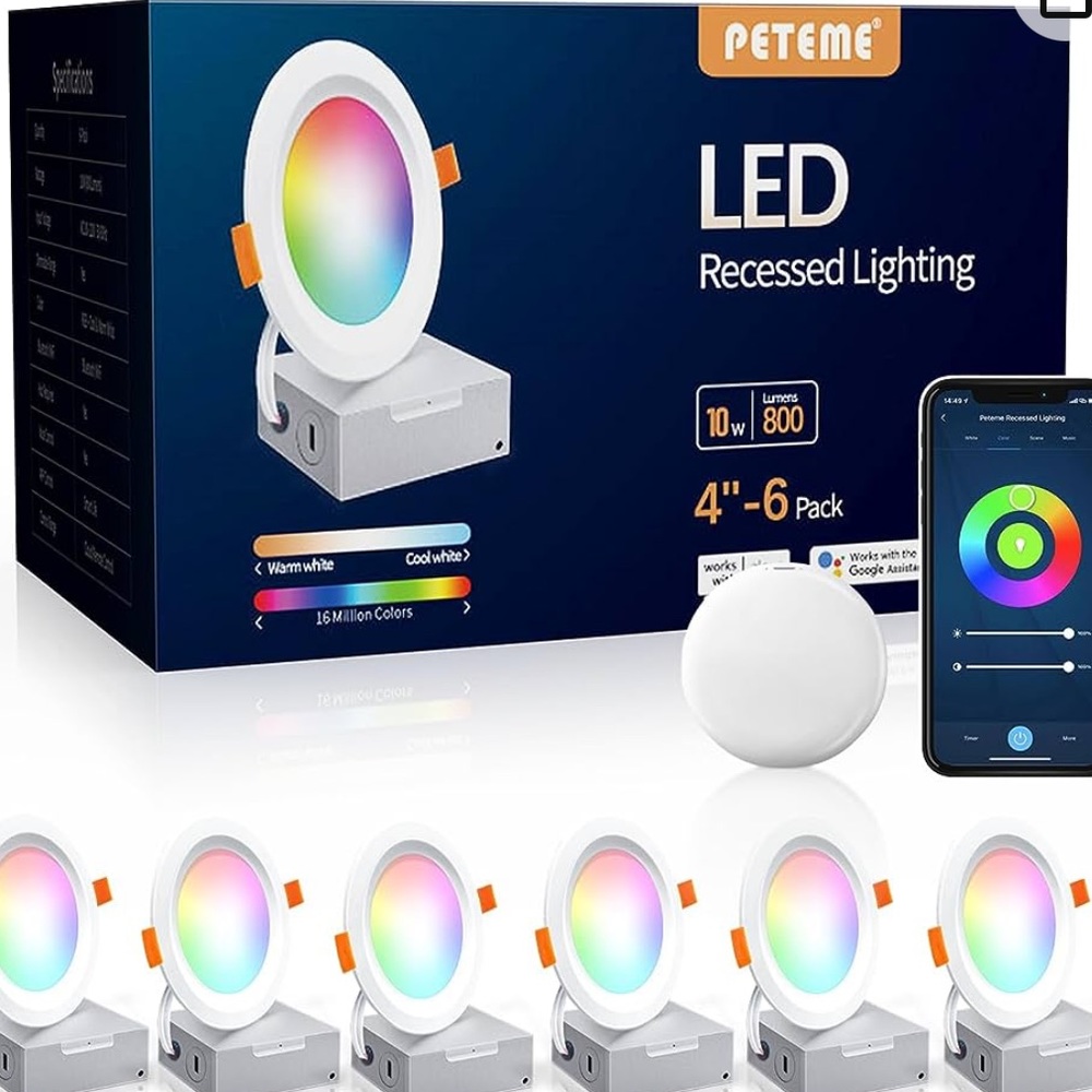 LED smart recessed lights